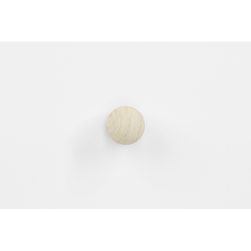 Nightstand BUBO 58x69 cm white/light beech
