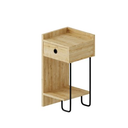 Nightstand CACTUS 60x29,5 cm beige/black