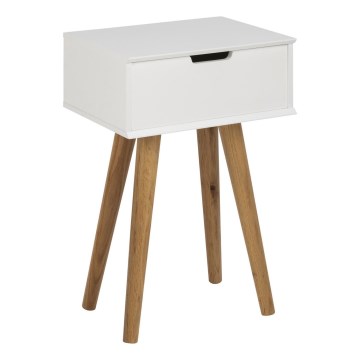 Nightstand CARLY oak/white