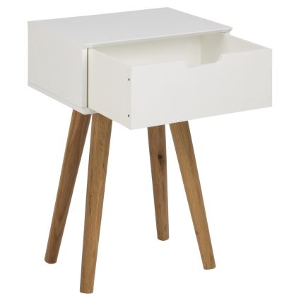 Nightstand CARLY oak/white
