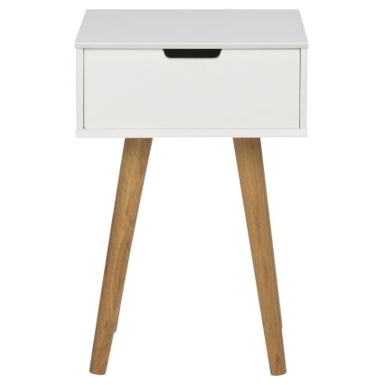 Nightstand CARLY oak/white