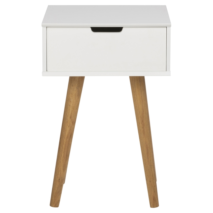 Nightstand CARLY oak/white