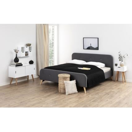 Nightstand CARLY oak/white