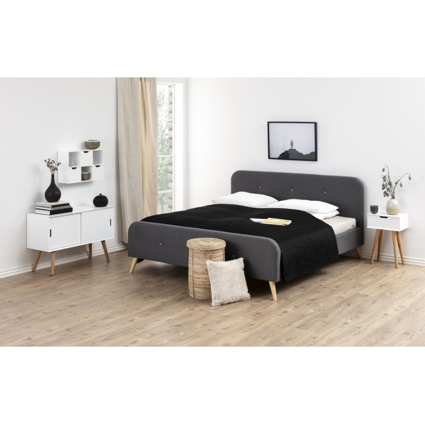 Nightstand CARLY oak/white