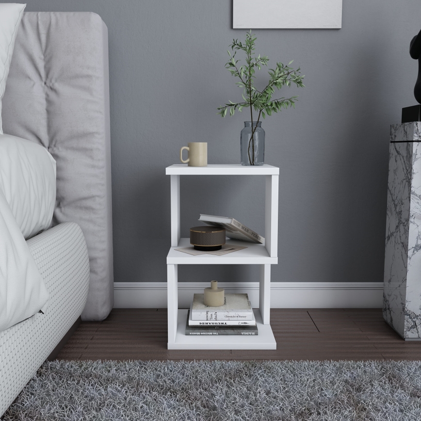 Nightstand CARTER 49,4x29,6 cm white