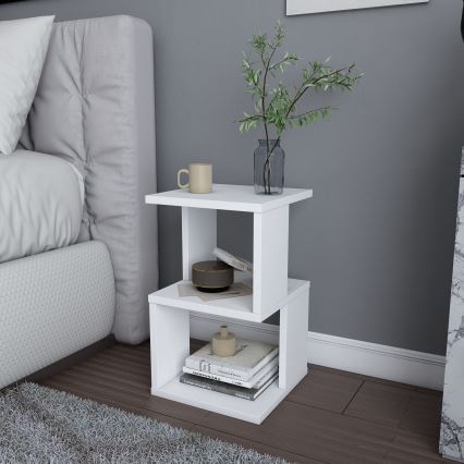 Nightstand CARTER 49,4x29,6 cm white