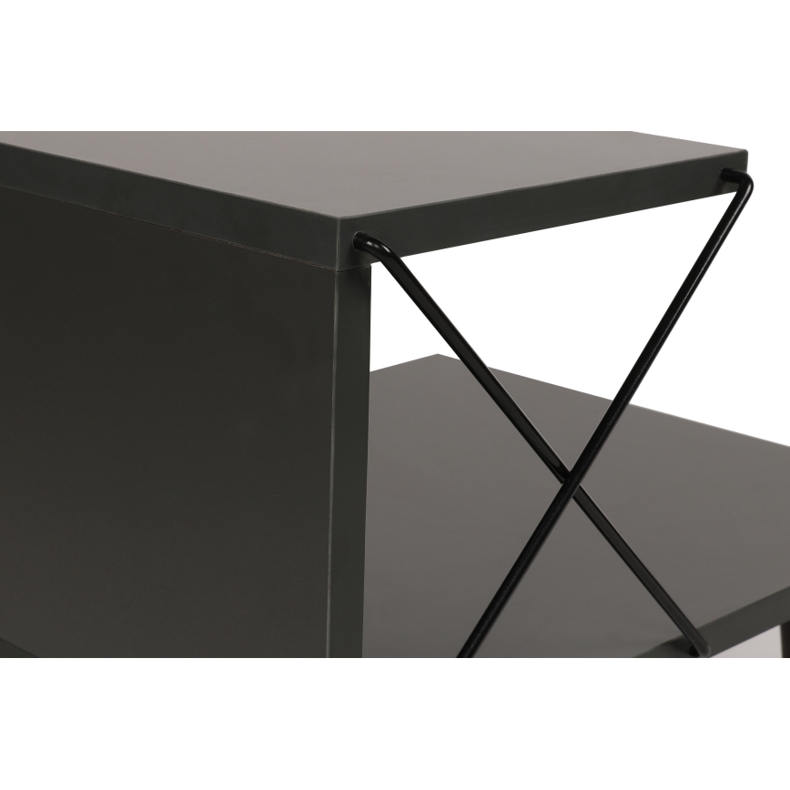 Nightstand CROSS 55x50 cm anthracite