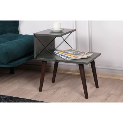 Nightstand CROSS 55x50 cm anthracite