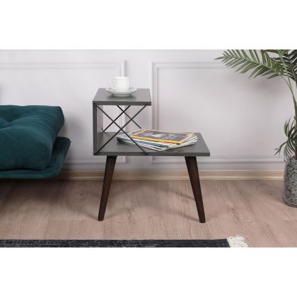 Nightstand CROSS 55x50 cm anthracite