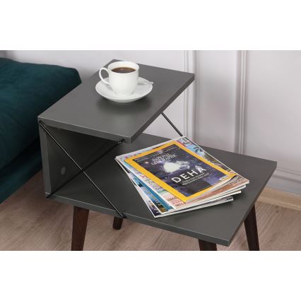 Nightstand CROSS 55x50 cm anthracite