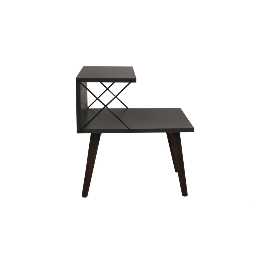 Nightstand CROSS 55x50 cm anthracite