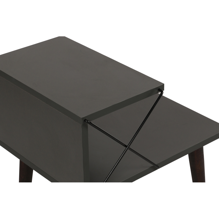Nightstand CROSS 55x50 cm anthracite