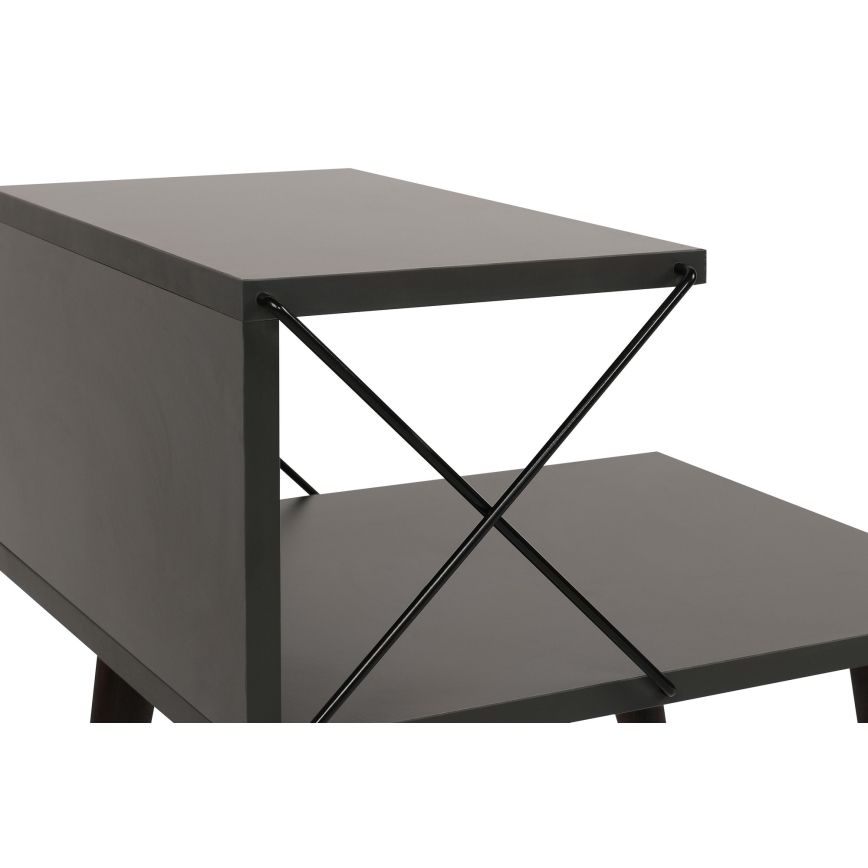 Nightstand CROSS 55x50 cm anthracite