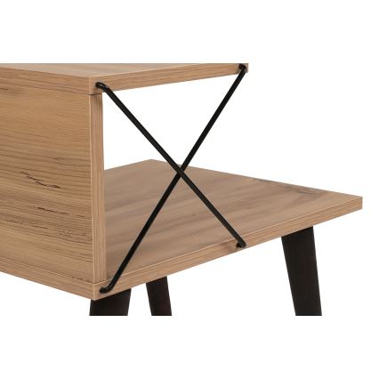 Nightstand CROSS 55x50 cm brown