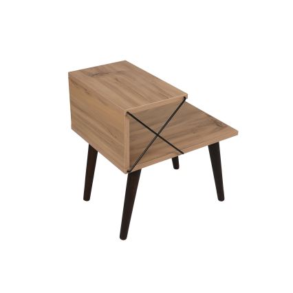 Nightstand CROSS 55x50 cm brown