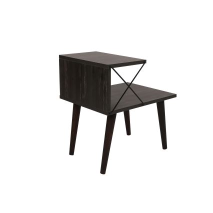Nightstand CROSS 55x50 cm brown