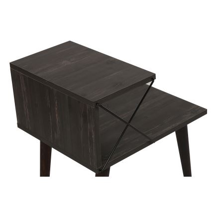 Nightstand CROSS 55x50 cm brown