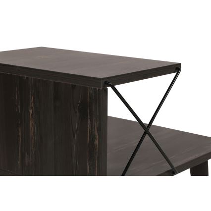 Nightstand CROSS 55x50 cm brown