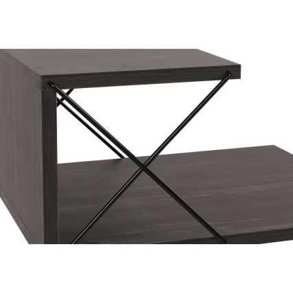 Nightstand CROSS 55x50 cm brown