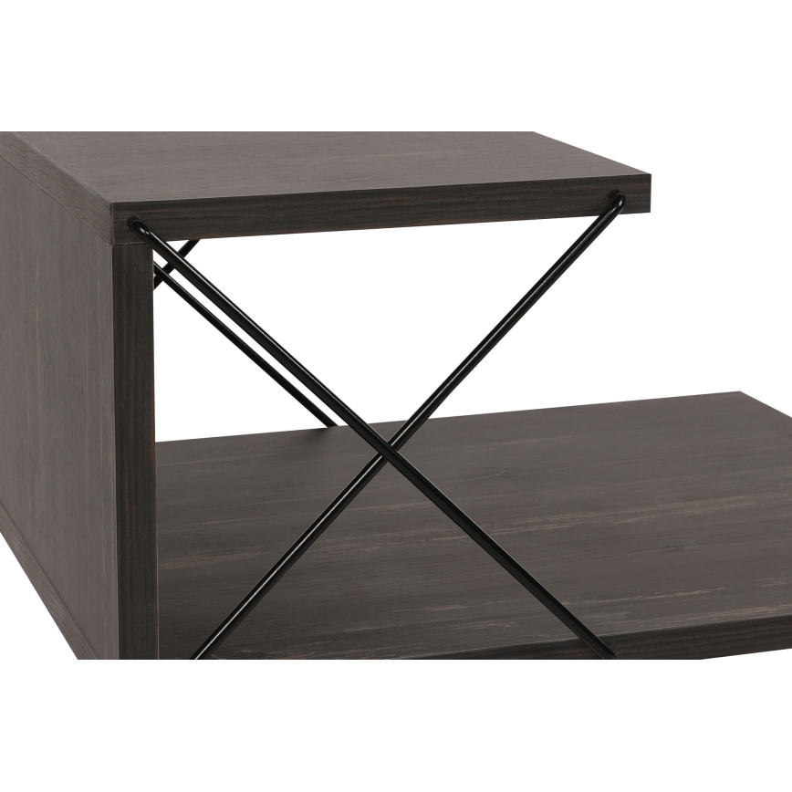 Nightstand CROSS 55x50 cm brown