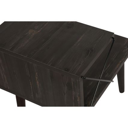 Nightstand CROSS 55x50 cm brown