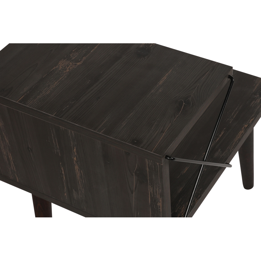 Nightstand CROSS 55x50 cm brown