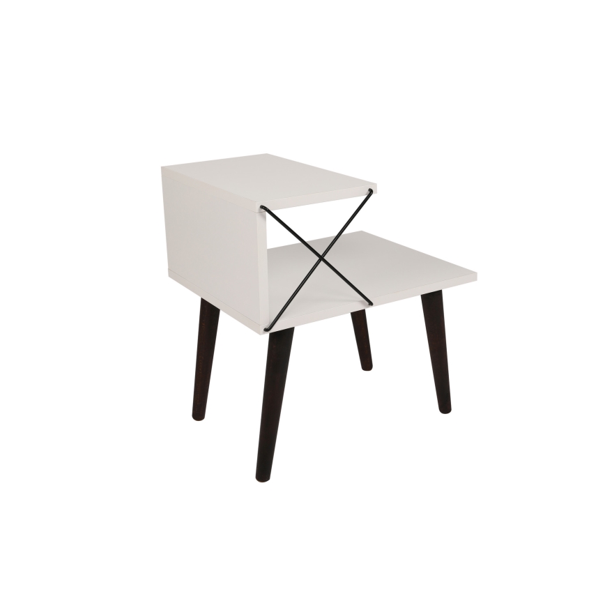 Nightstand CROSS 55x50 cm white