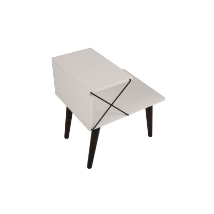 Nightstand CROSS 55x50 cm white