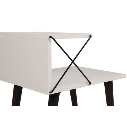 Nightstand CROSS 55x50 cm white
