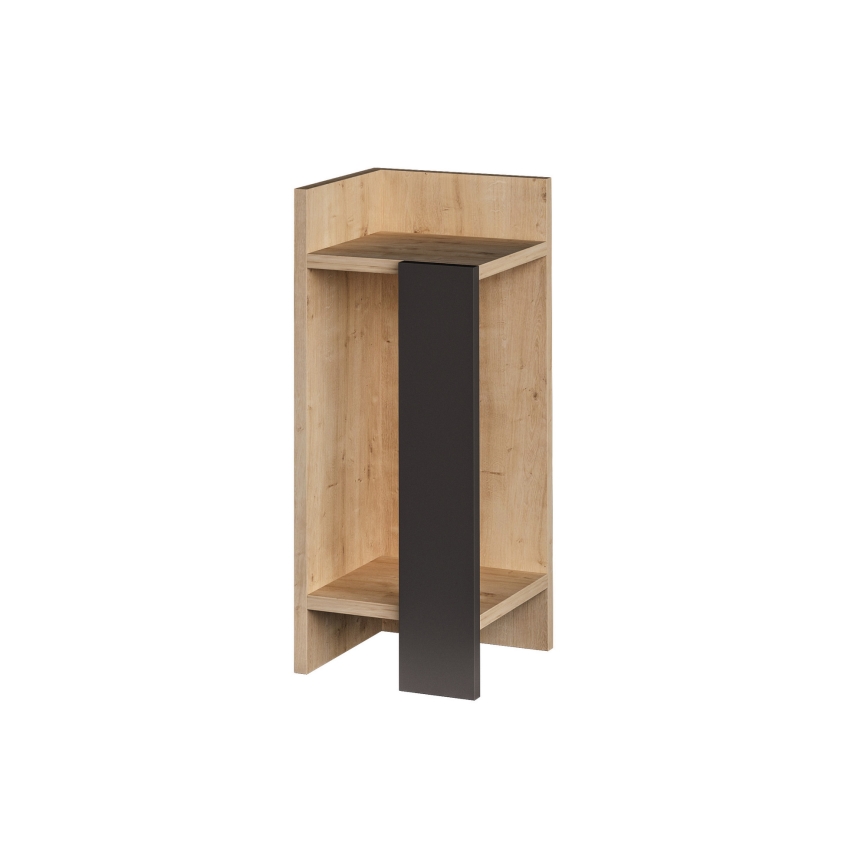 Nightstand ELOS 60x25 cm brown/anthracite