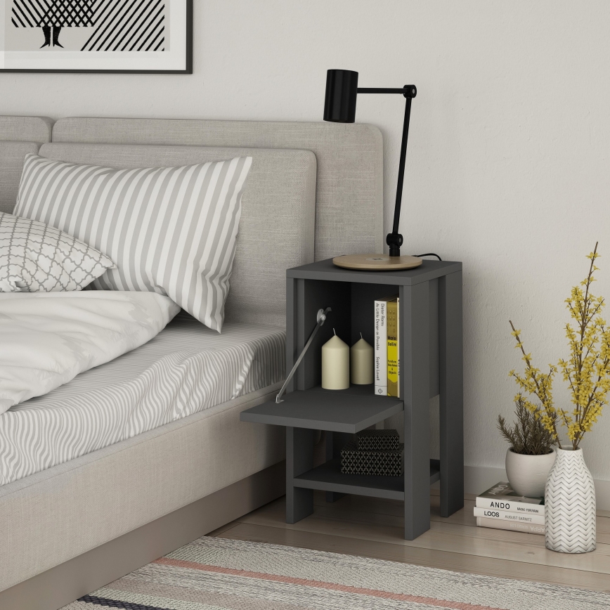 Nightstand EMA 55x30 cm anthracite