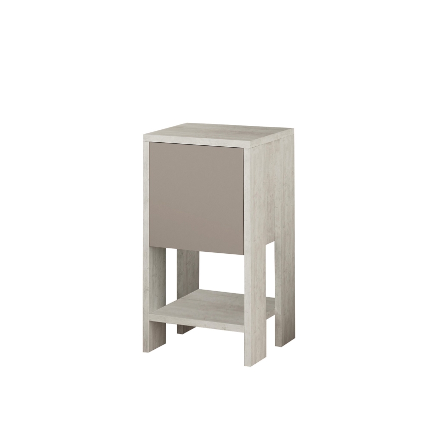 Nightstand EMA 55x30 cm white/beige