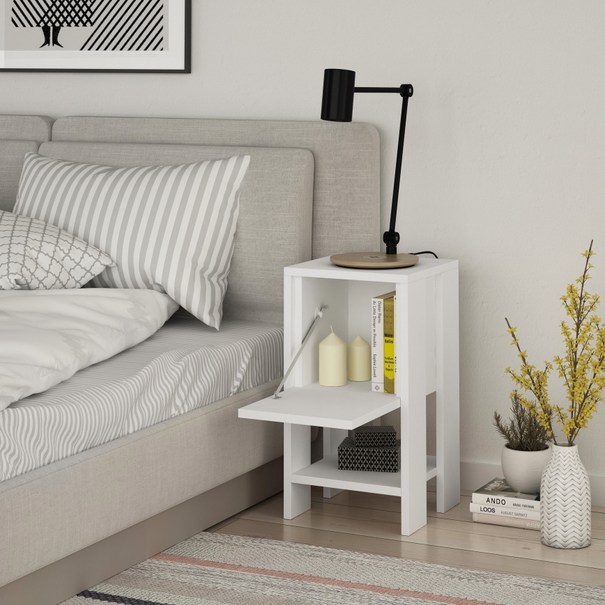 Nightstand EMA 55x30 cm white