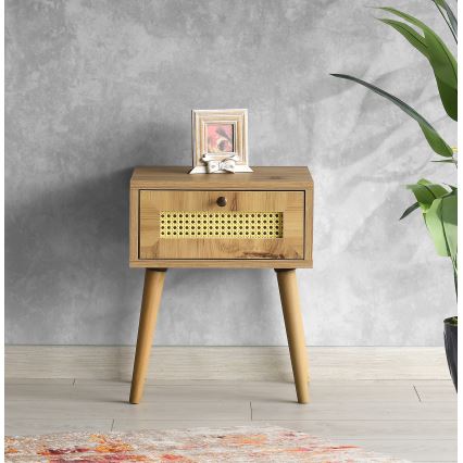 Nightstand EUROMOS 50x40 cm brown