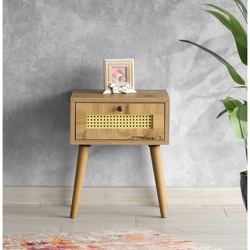 Nightstand EUROMOS 50x40 cm brown