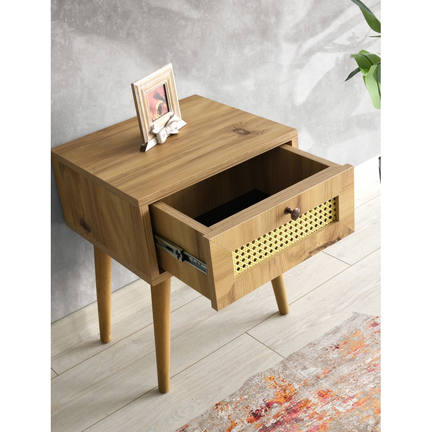 Nightstand EUROMOS 50x40 cm brown