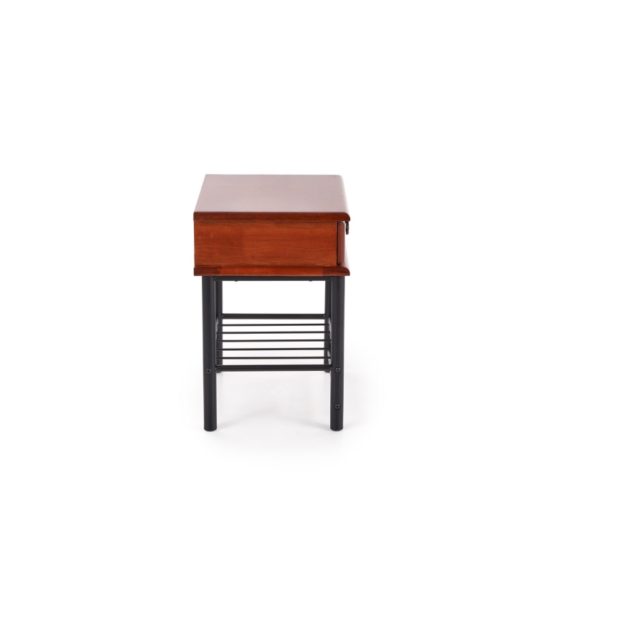 Nightstand FIONA 55x48 cm brown/black