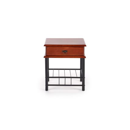Nightstand FIONA 55x48 cm brown/black