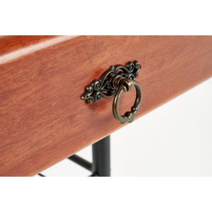 Nightstand FIONA 55x48 cm brown/black