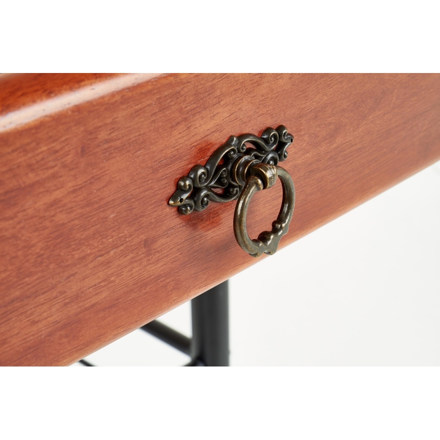 Nightstand FIONA 55x48 cm brown/black