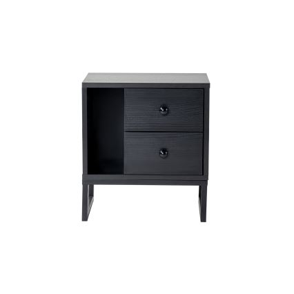 Nightstand GLIMMER 50x45,2 cm black