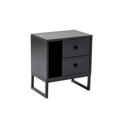 Nightstand GLIMMER 50x45,2 cm black