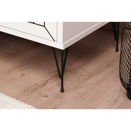 Nightstand LUNA 50x55 cm white