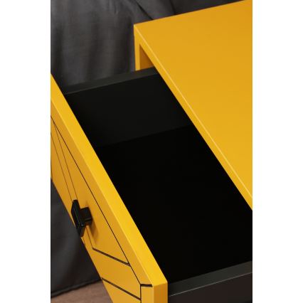 Nightstand LUNA 55x50 cm yellow