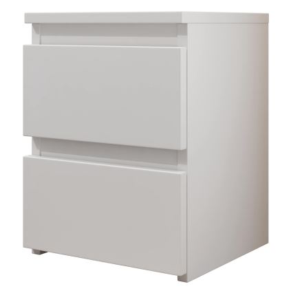 Nightstand MALWA 40x30 cm shiny white