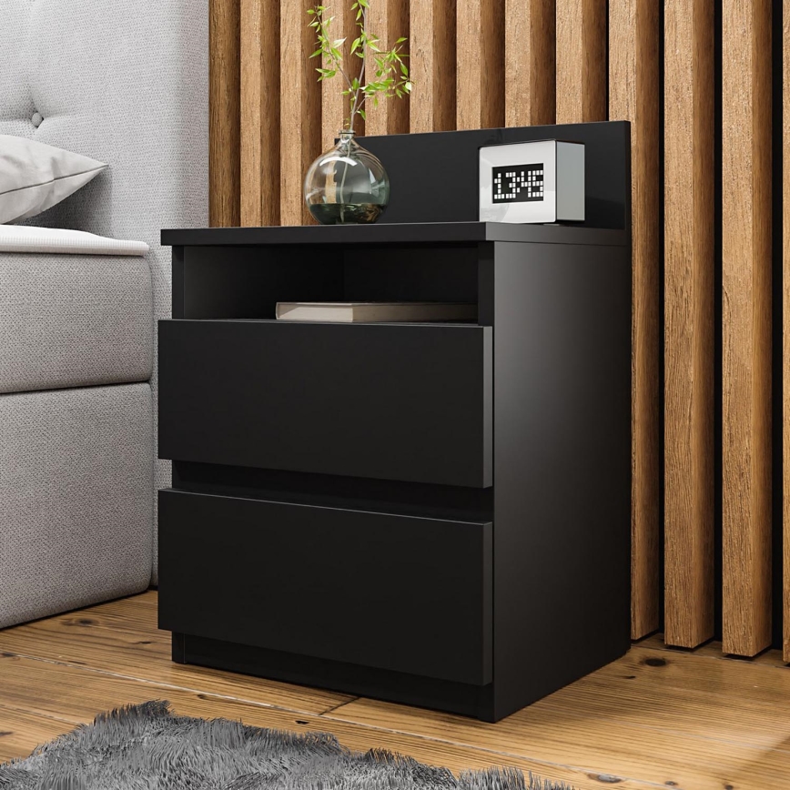 Nightstand MALWA 59x40 cm black