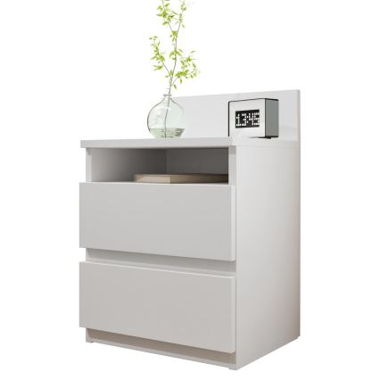 Nightstand MALWA 59x40 cm white