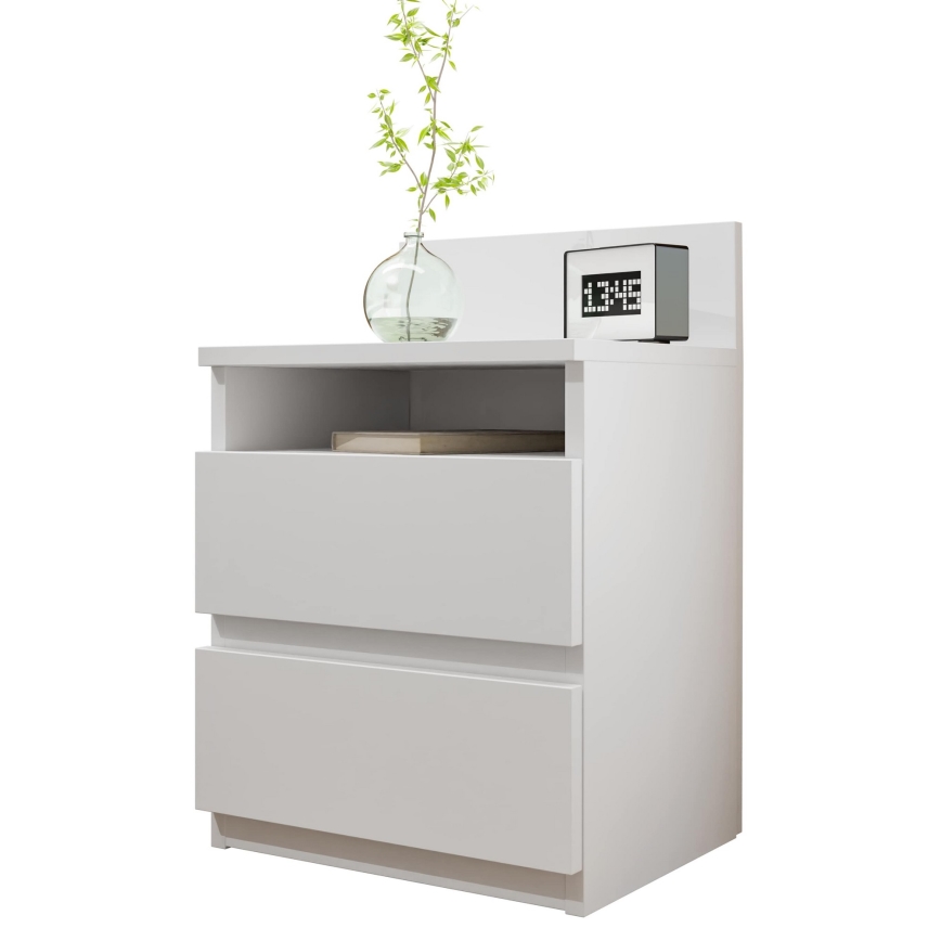 Nightstand MALWA 59x40 cm white