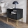 Nightstand NOVA 56x54 cm black/gold