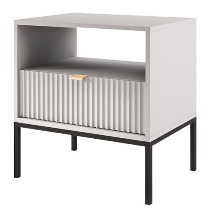 Nightstand NOVA 56x54 cm grey/black